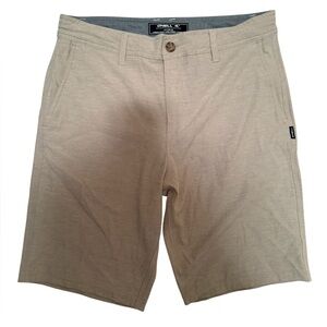 O'Neill Reserve Light Check Hybrid Shorts in Dark Khaki